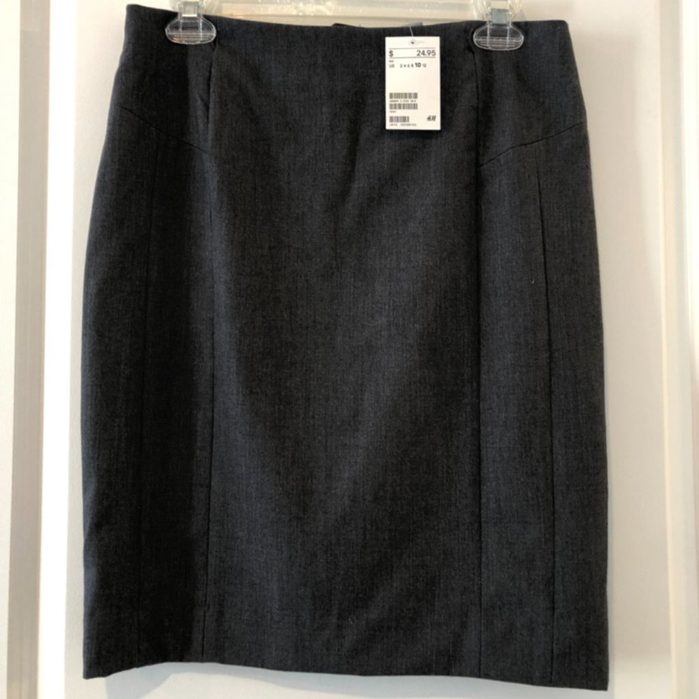 H&M Gray Pencil Skirt, Suit Separates, See Matching Jacket